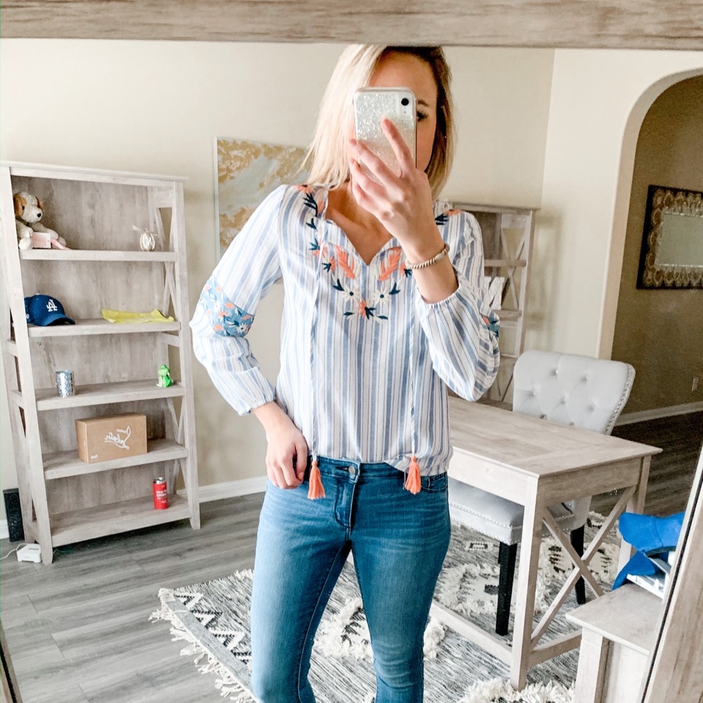 Cute embroidered top